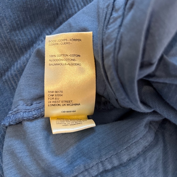 Free People/We the Free Modern Love Slouchy Corduroy Pants in Blue Size M. NWT - Picture 8 of 8